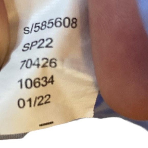 LOFT blue eyelet smocked neck blouse - Picture 5 of 7